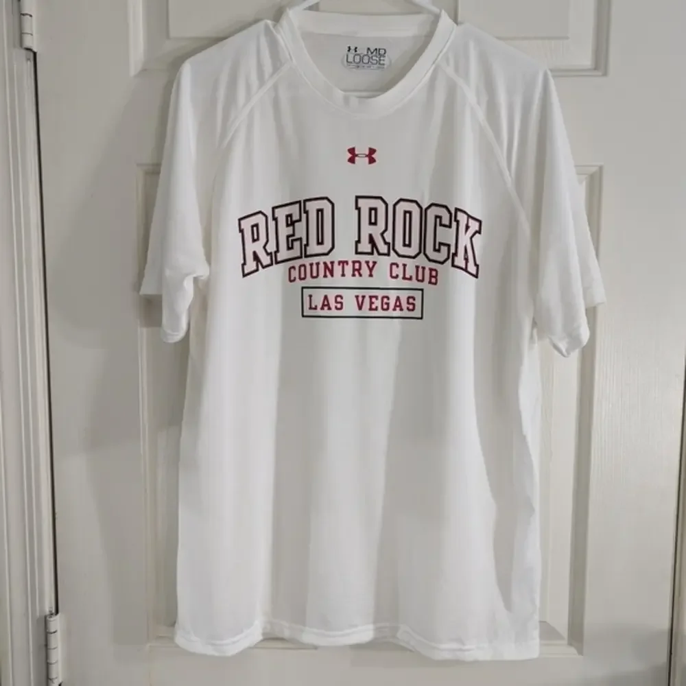 Under Armour Heat Gear‎ Red Rock Country Club Men's Loose Medium Short Sleeve